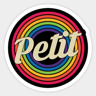 Petit - Retro Rainbow Style Sticker